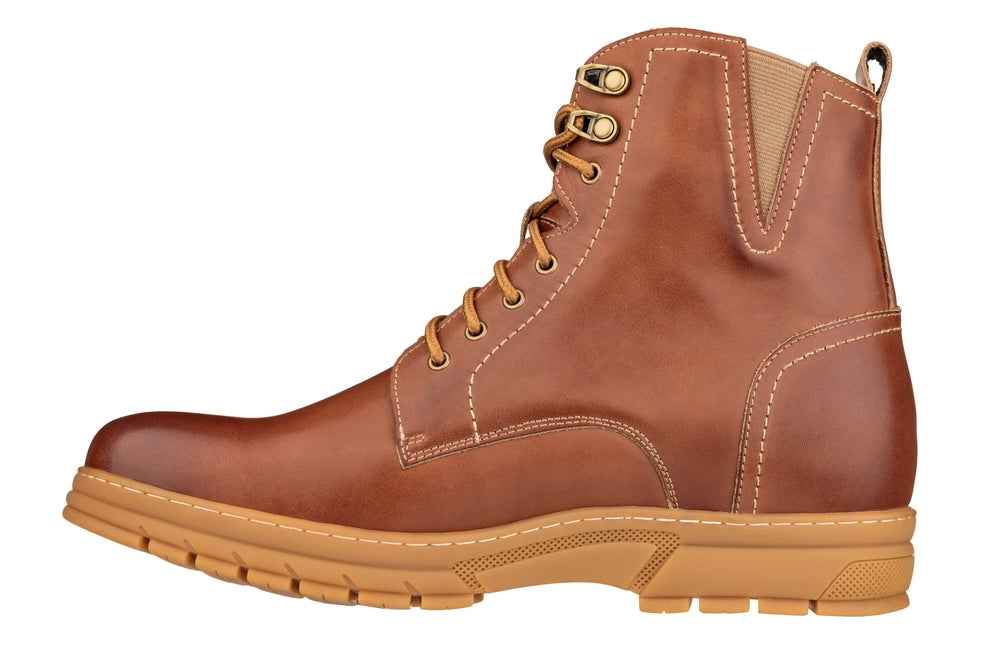 TOTO - K16205 - 2.8 Inches Taller (Light Brown) - High Top Boots Tallmenshoes.com