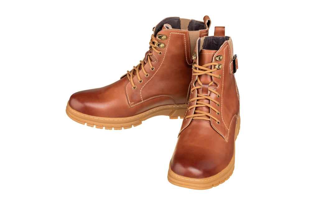 TOTO - K16205 - 2.8 Inches Taller (Light Brown) - High Top Boots Tallmenshoes.com