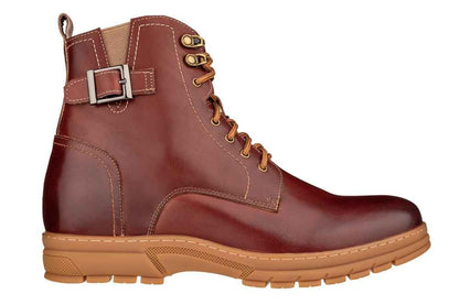 TOTO - K16206 - 2.8 Inches Taller (Cordovan Dark Brown) - High Top Boots Tallmenshoes.com