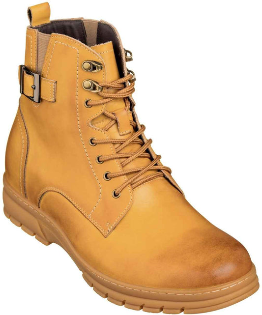 TOTO - K16207 - 2.8 Inches Taller (Tan Brown) - High Top Boots Tallmenshoes.com