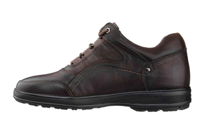 CALTO - K3045 - 2.8 Inches Taller (Dark Brown) - Lace Up Casual Walker - Lightweight Tallmenshoes.com