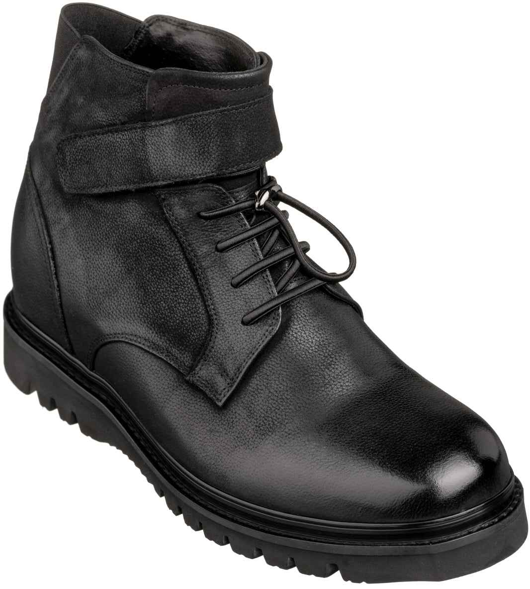 CALTO - K83114 - 3.2 Inches Taller (Black) - Casual Boots Tallmenshoes.com