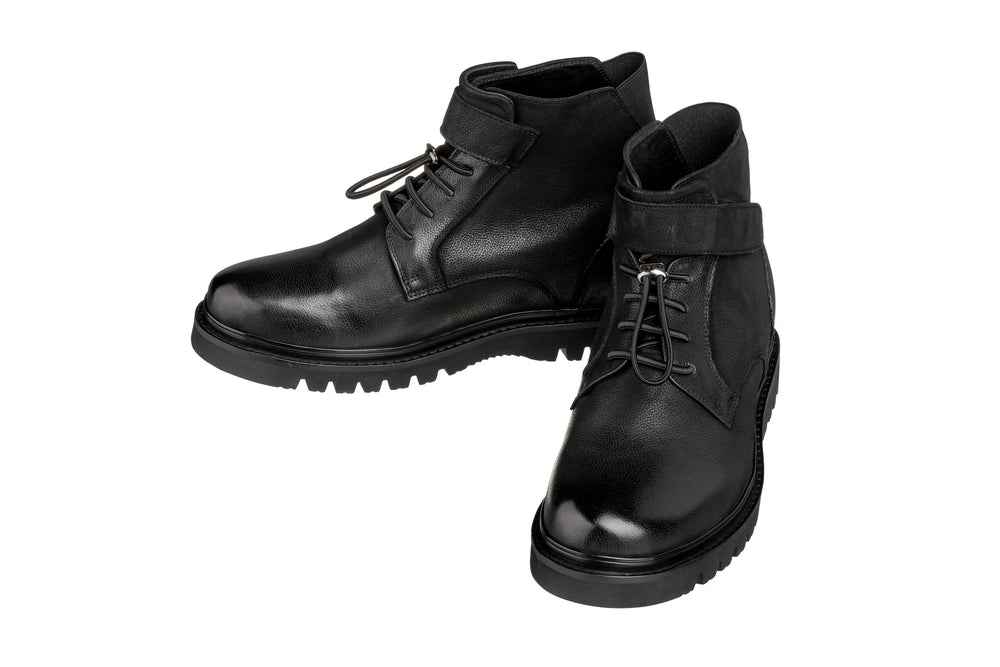 CALTO - K83114 - 3.2 Inches Taller (Black) - Casual Boots Tallmenshoes.com