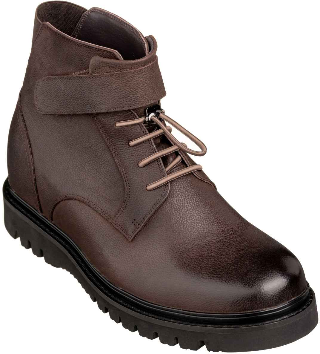 CALTO - K83115 - 3.2 Inches Taller (Dark Brown) - Casual Boots Tallmenshoes.com