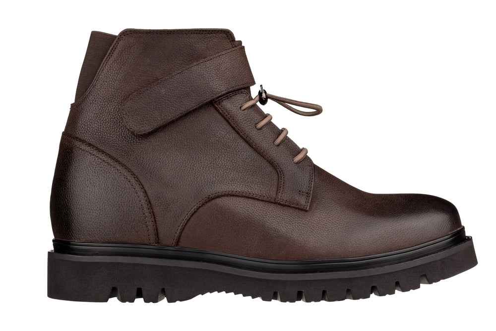 CALTO - K83115 - 3.2 Inches Taller (Dark Brown) - Casual Boots Tallmenshoes.com