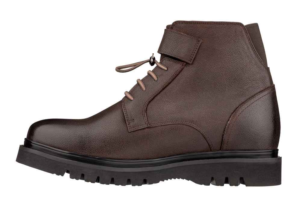 CALTO - K83115 - 3.2 Inches Taller (Dark Brown) - Casual Boots Tallmenshoes.com