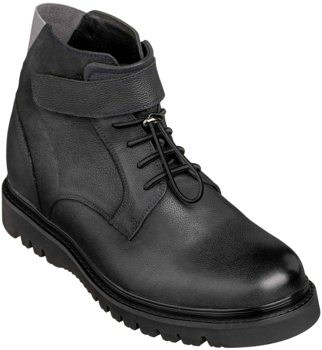 CALTO - K83116 - 3.2 Inches Taller (Dark Blue) - Casual Boots Tallmenshoes.com