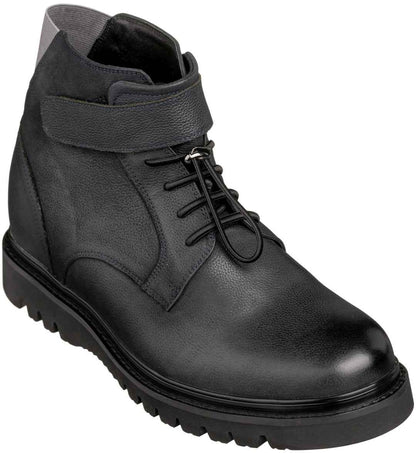 CALTO - K83116 - 3.2 Inches Taller (Dark Blue) - Casual Boots Tallmenshoes.com