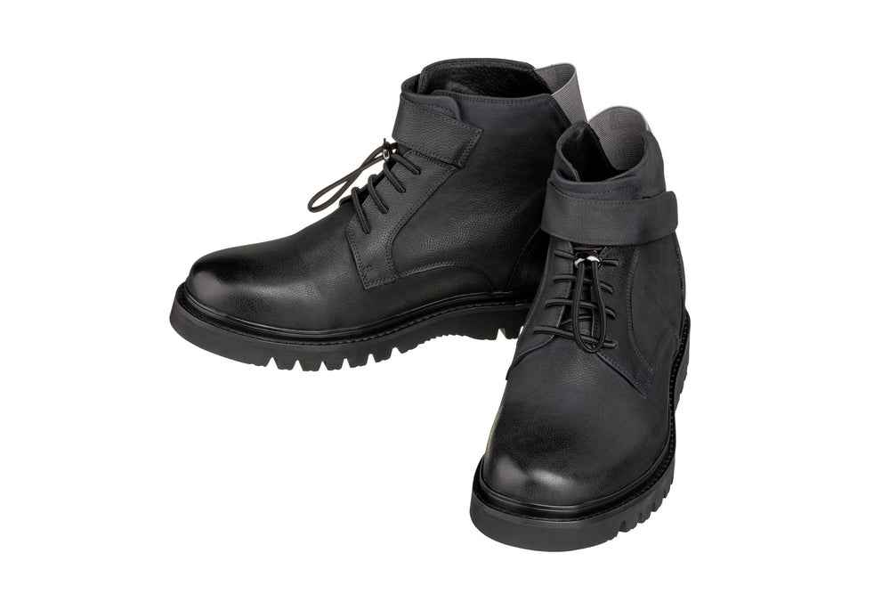 CALTO - K83116 - 3.2 Inches Taller (Dark Blue) - Casual Boots Tallmenshoes.com
