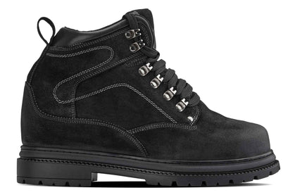 CALDEN 5.2" Taller Black Nubuck Height-Increasing Boots K881802 Tallmenshoes.com