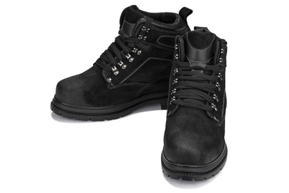 CALDEN 5.2" Taller Black Nubuck Height-Increasing Boots K881802 Tallmenshoes.com