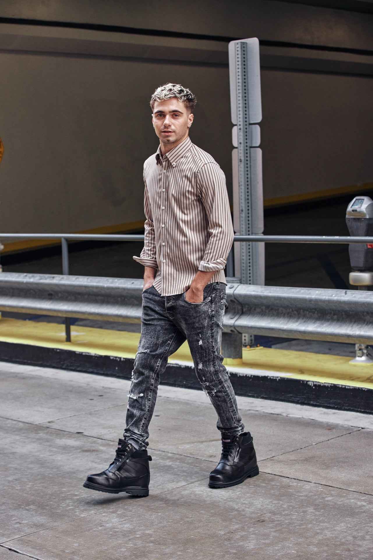 CALDEN Black 5.2" Taller Men's Elevator Boots K881805 Tallmenshoes.com