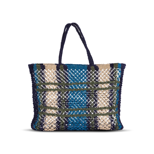 Kulu Woven Jute Tote Tin Marin Brand