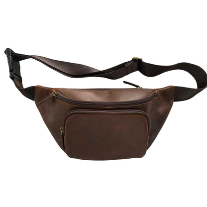 Cambridge Full-Grain Leather Waist Pack / Leather Waist Bag MiamiLeathers.com