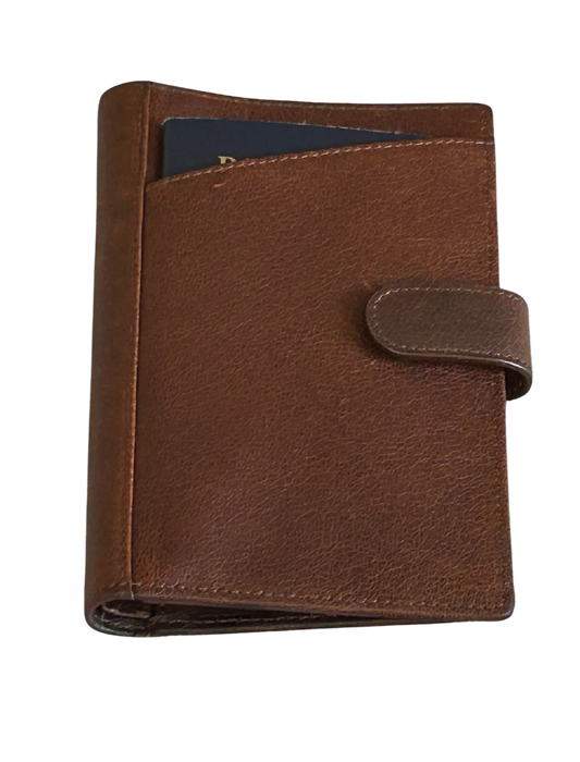 Cambridge Full-Grain Leather Passport Wallet MiamiLeathers.com