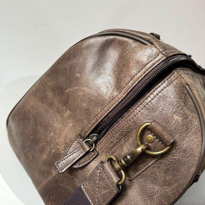 Crazy Horse Leather Weekender Travel Bag MiamiLeathers.com