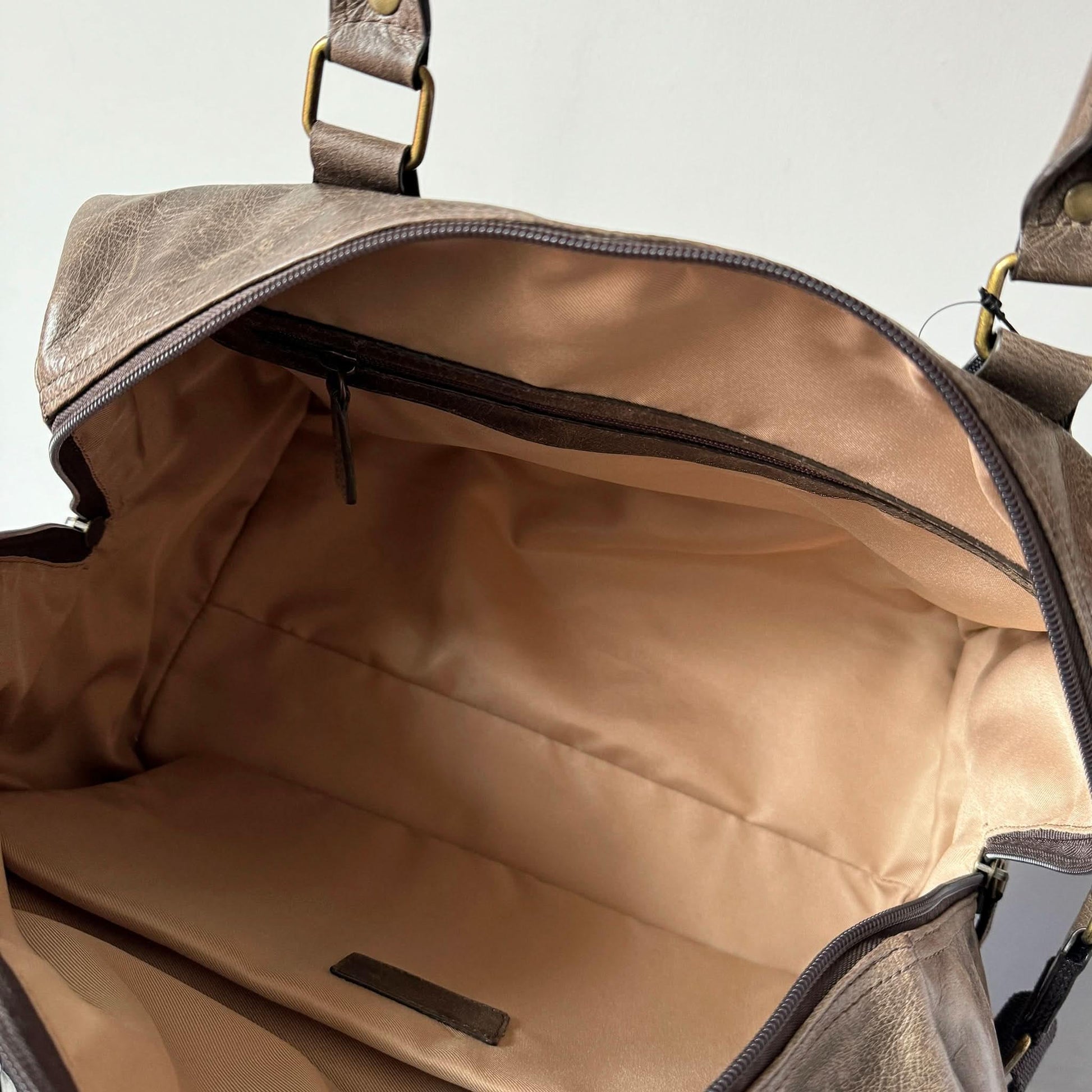 Crazy Horse Leather Weekender Travel Bag MiamiLeathers.com