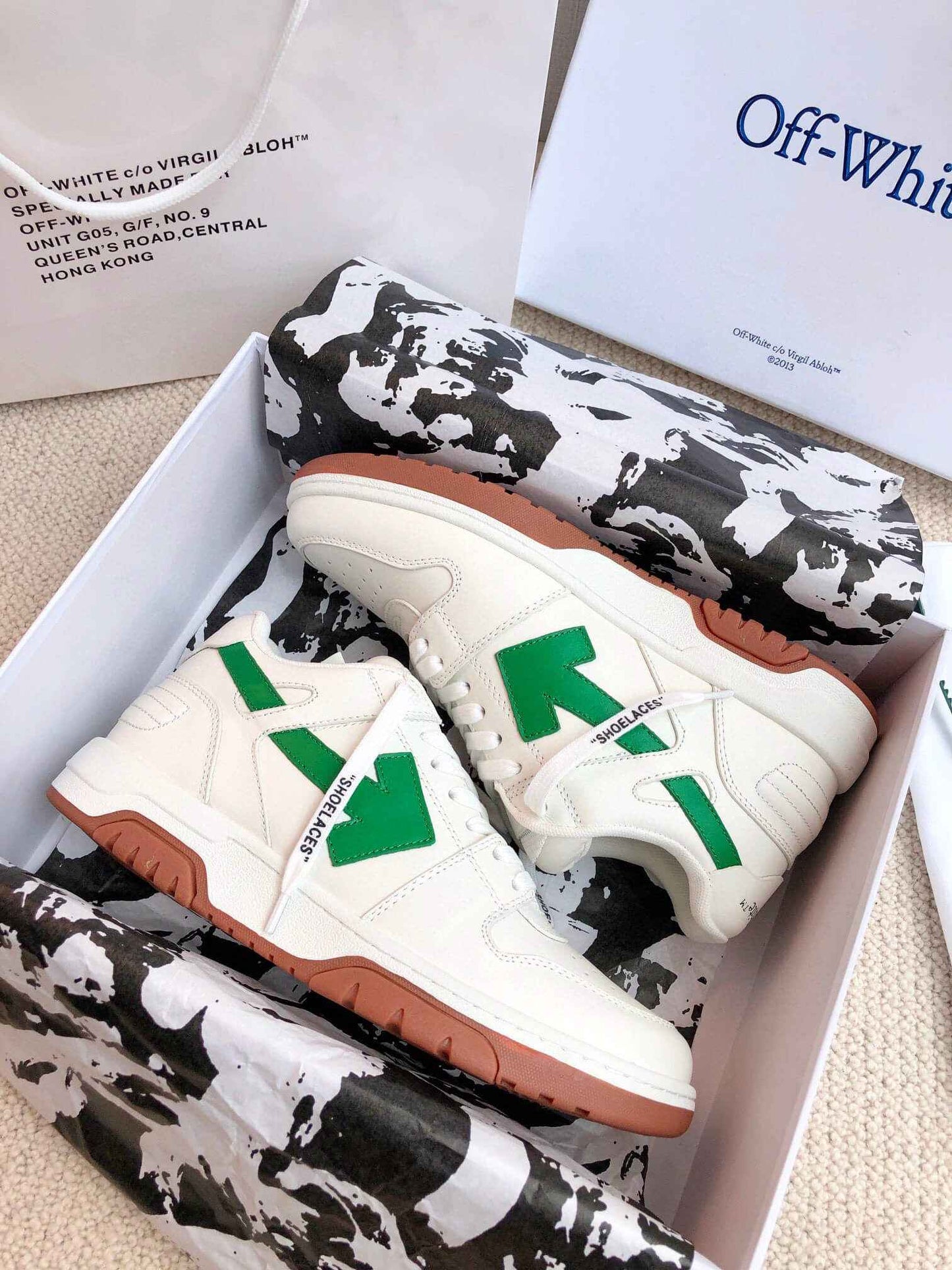 Off-White 'Out Of Office' - White/Green/Gum Sneaker