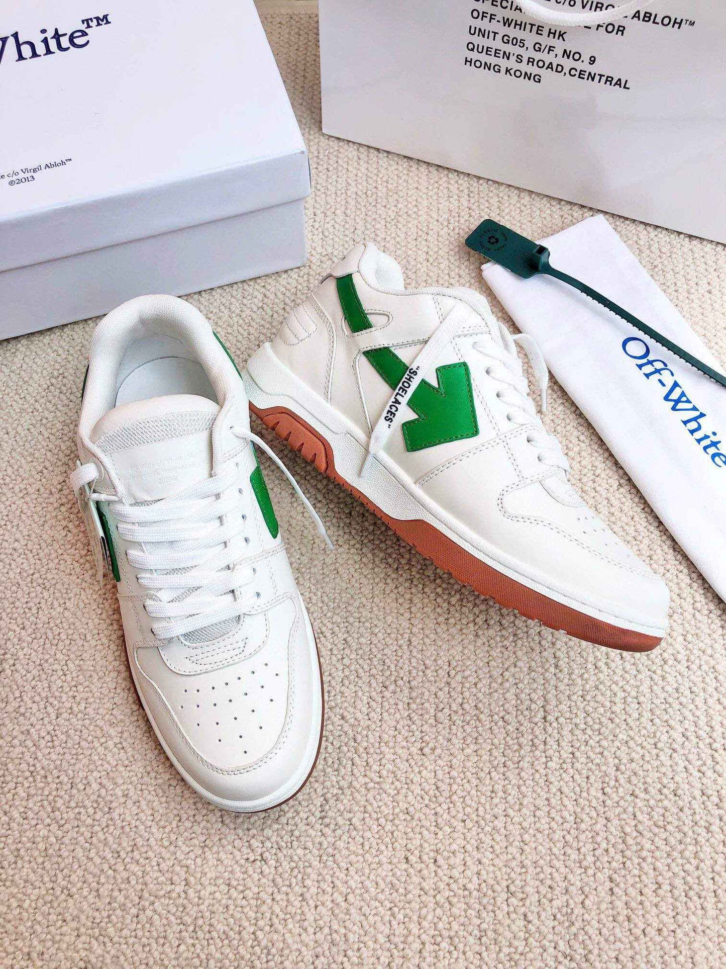 Off-White 'Out Of Office' - White/Green/Gum Sneaker