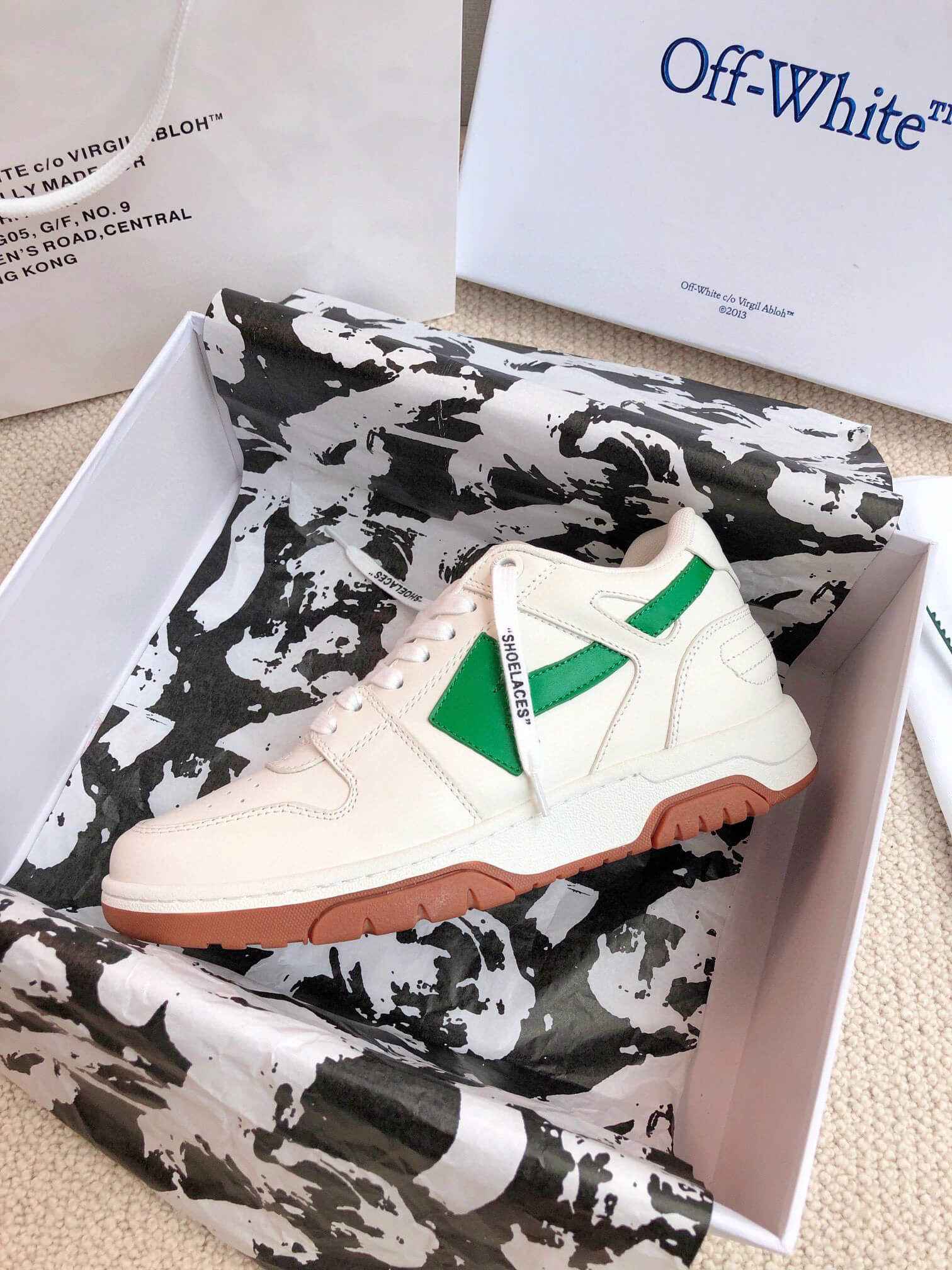 Off-White 'Out Of Office' - White/Green/Gum Sneaker