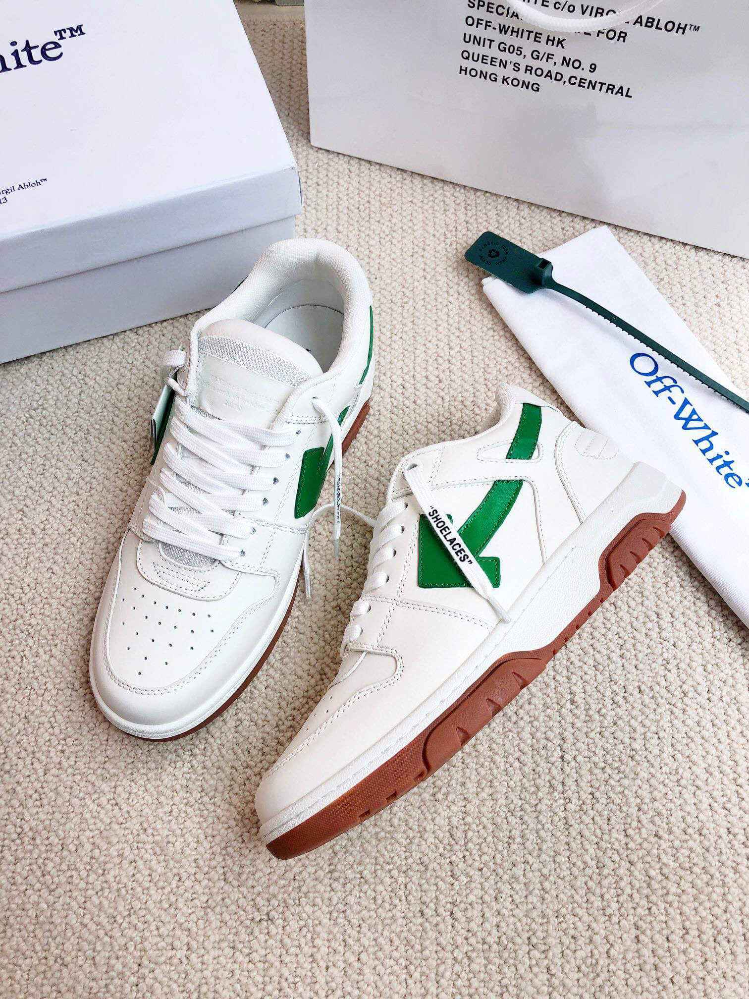 Off-White 'Out Of Office' - White/Green/Gum Sneaker