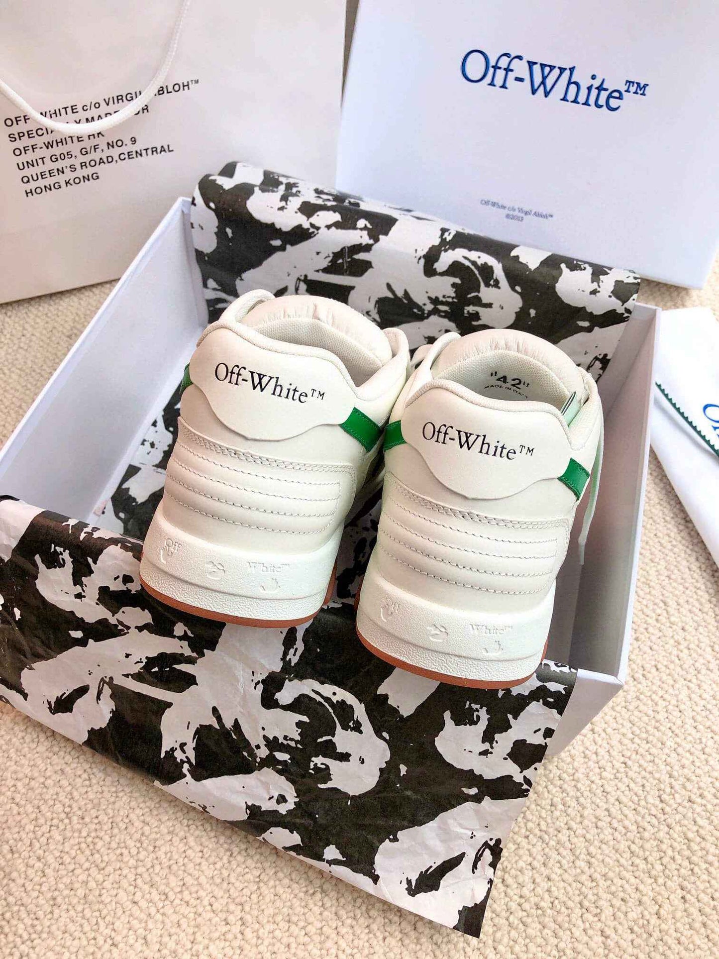 Off-White 'Out Of Office' - White/Green/Gum Sneaker