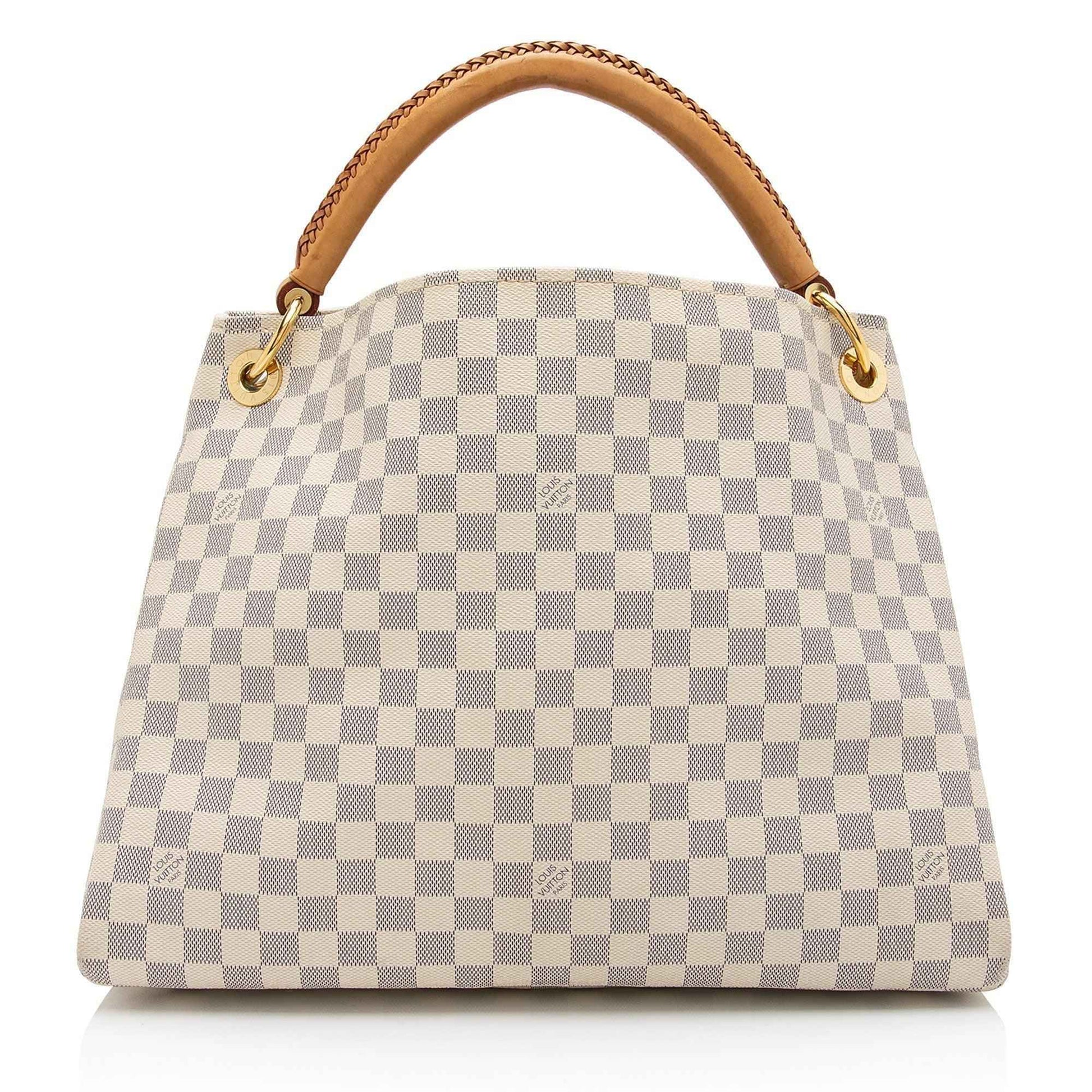 LV Damier Azur Artsy MM Shoulder Bag