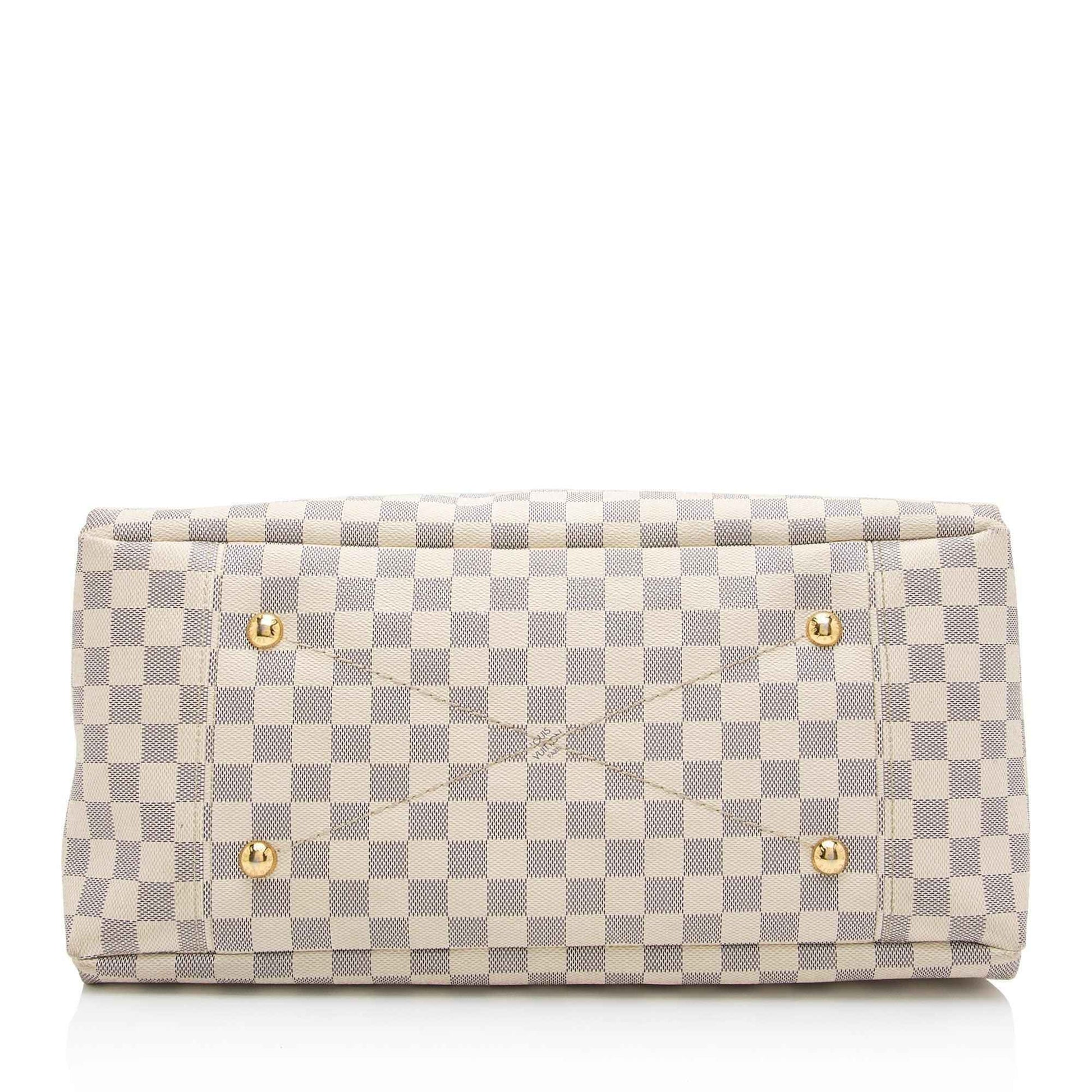 LV Damier Azur Artsy MM Shoulder Bag