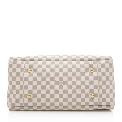 LV Damier Azur Artsy MM Shoulder Bag