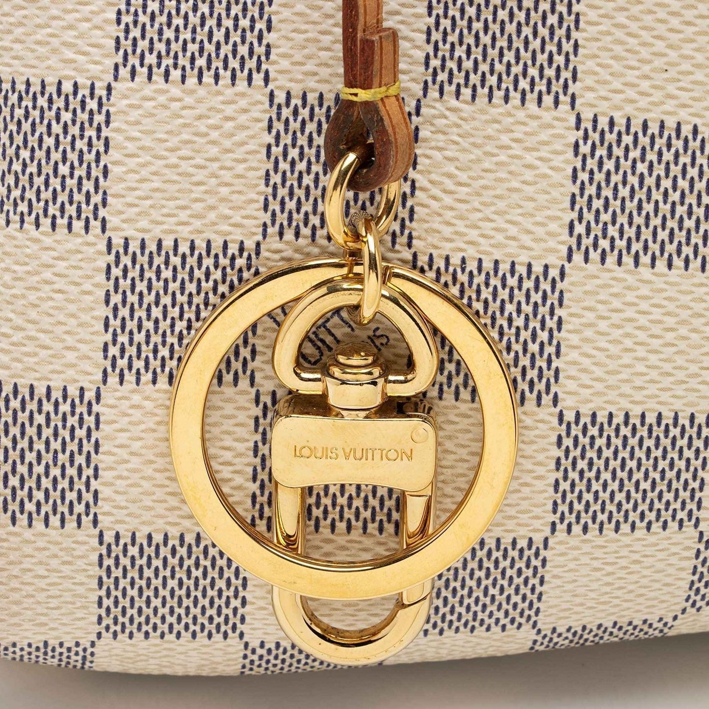 LV Damier Azur Artsy MM Shoulder Bag