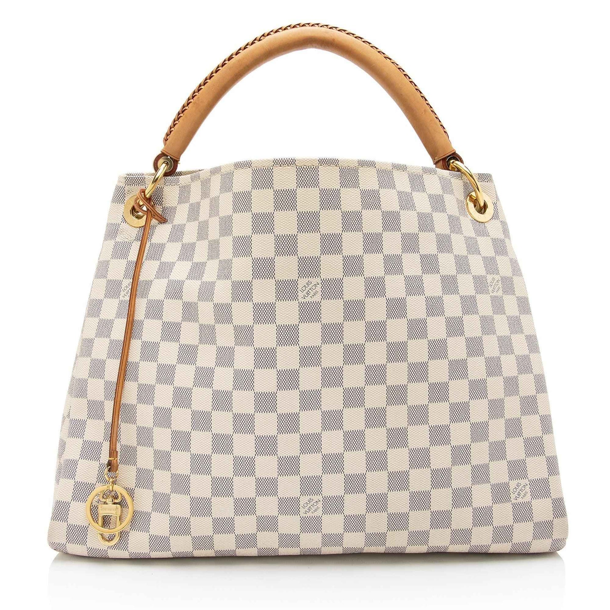 LV Damier Azur Artsy MM Shoulder Bag