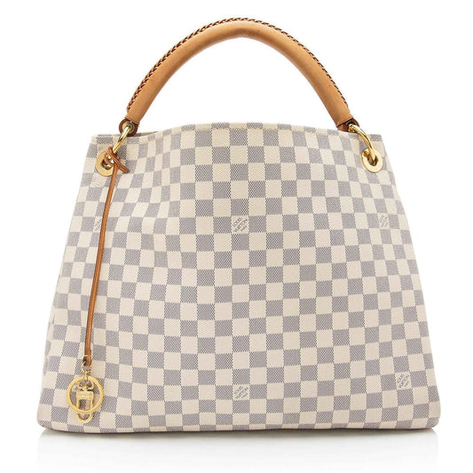LV Damier Azur Artsy MM Shoulder Bag