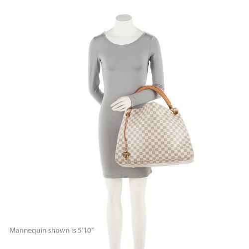 LV Damier Azur Artsy MM Shoulder Bag