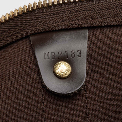 LV Damier Ebene Keepall Bandouliere 45 Duffel Bag