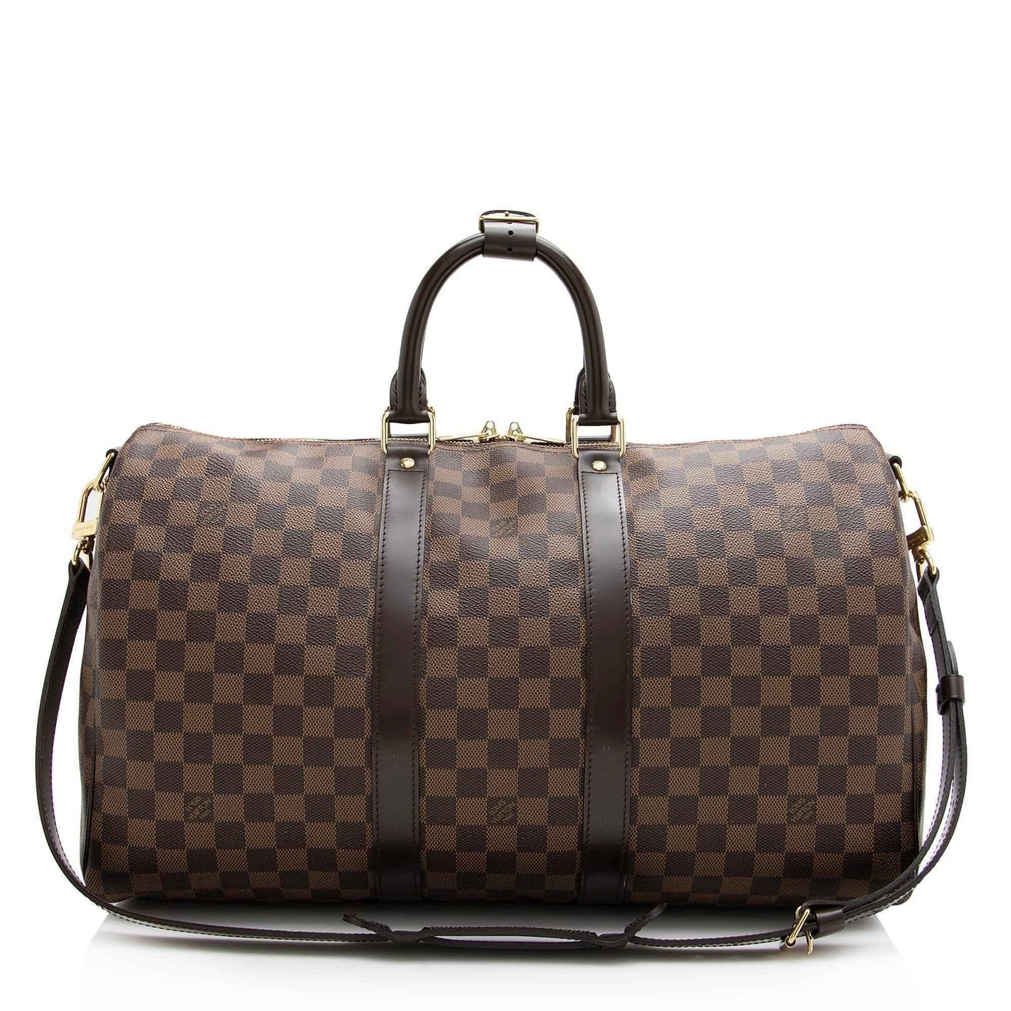 LV Damier Ebene Keepall Bandouliere 45 Duffel Bag
