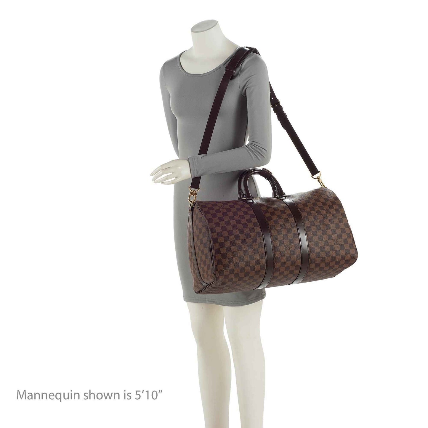 LV Damier Ebene Keepall Bandouliere 45 Duffel Bag