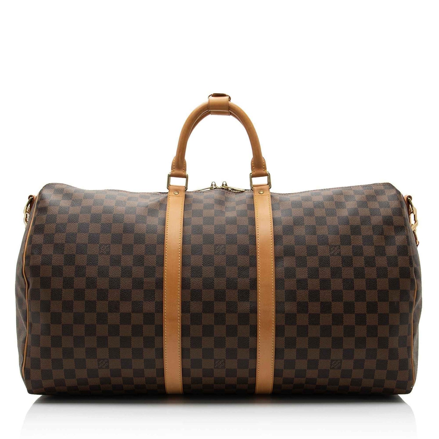 LV Damier Ebene Keepall Bandouliere 55 Duffle Bag