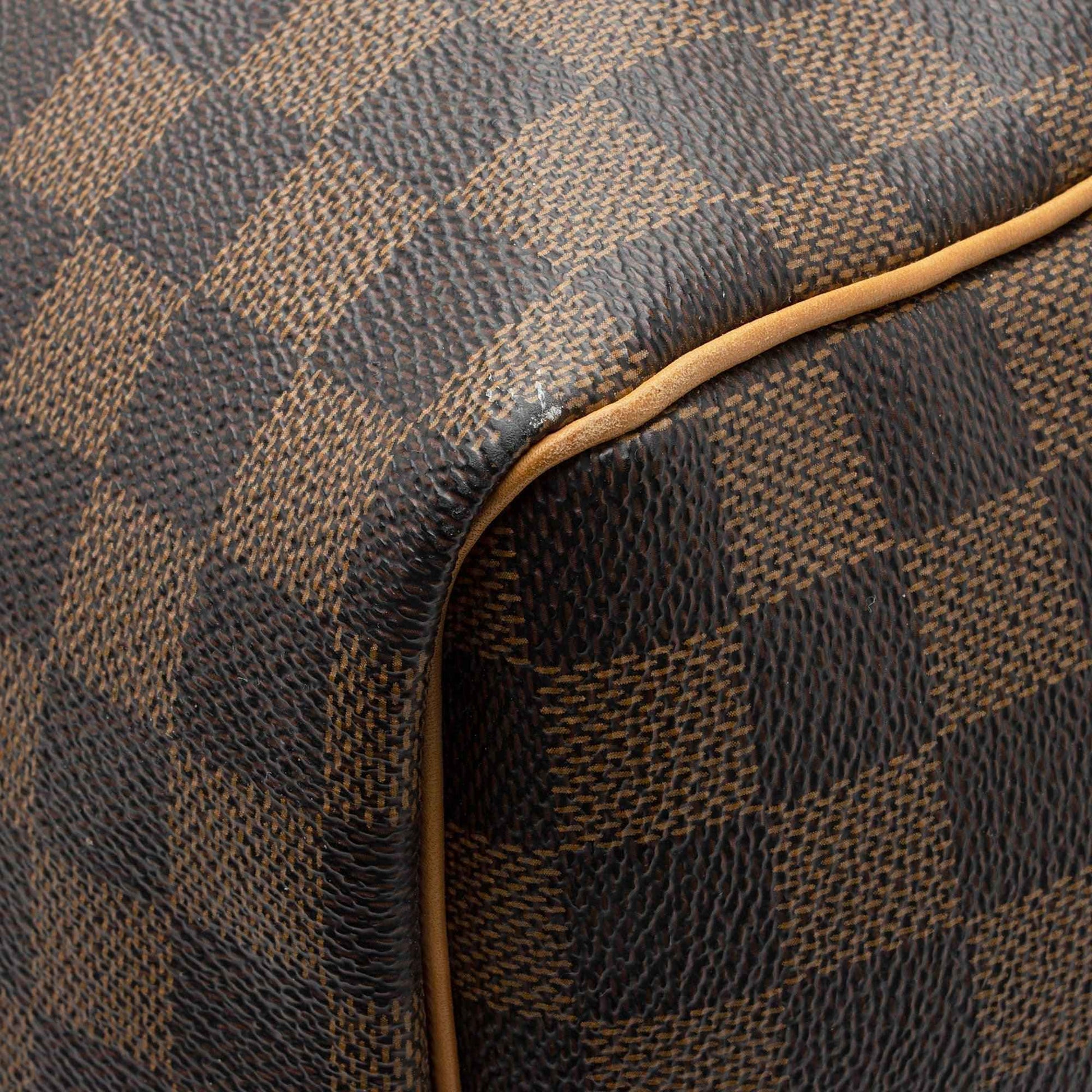 LV Damier Ebene Keepall Bandouliere 55 Duffle Bag