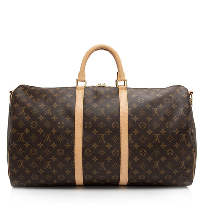 Louis Vuitton Vintage Monogram Canvas Keepall Bandouliere 50 Duffle Bag Makerluxe Bags