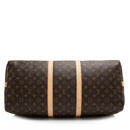 Louis Vuitton Vintage Monogram Canvas Keepall Bandouliere 50 Duffle Bag Makerluxe Bags
