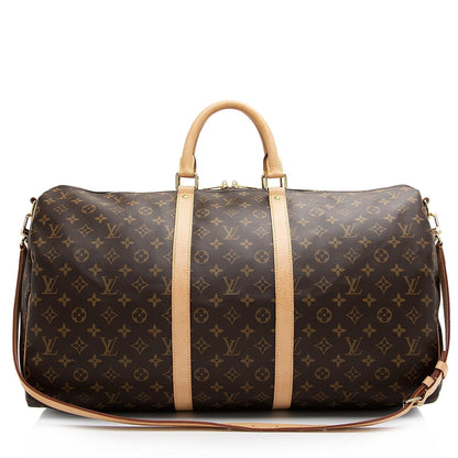 Louis Vuitton Vintage Monogram Canvas Keepall Bandouliere 50 Duffle Bag Makerluxe Bags