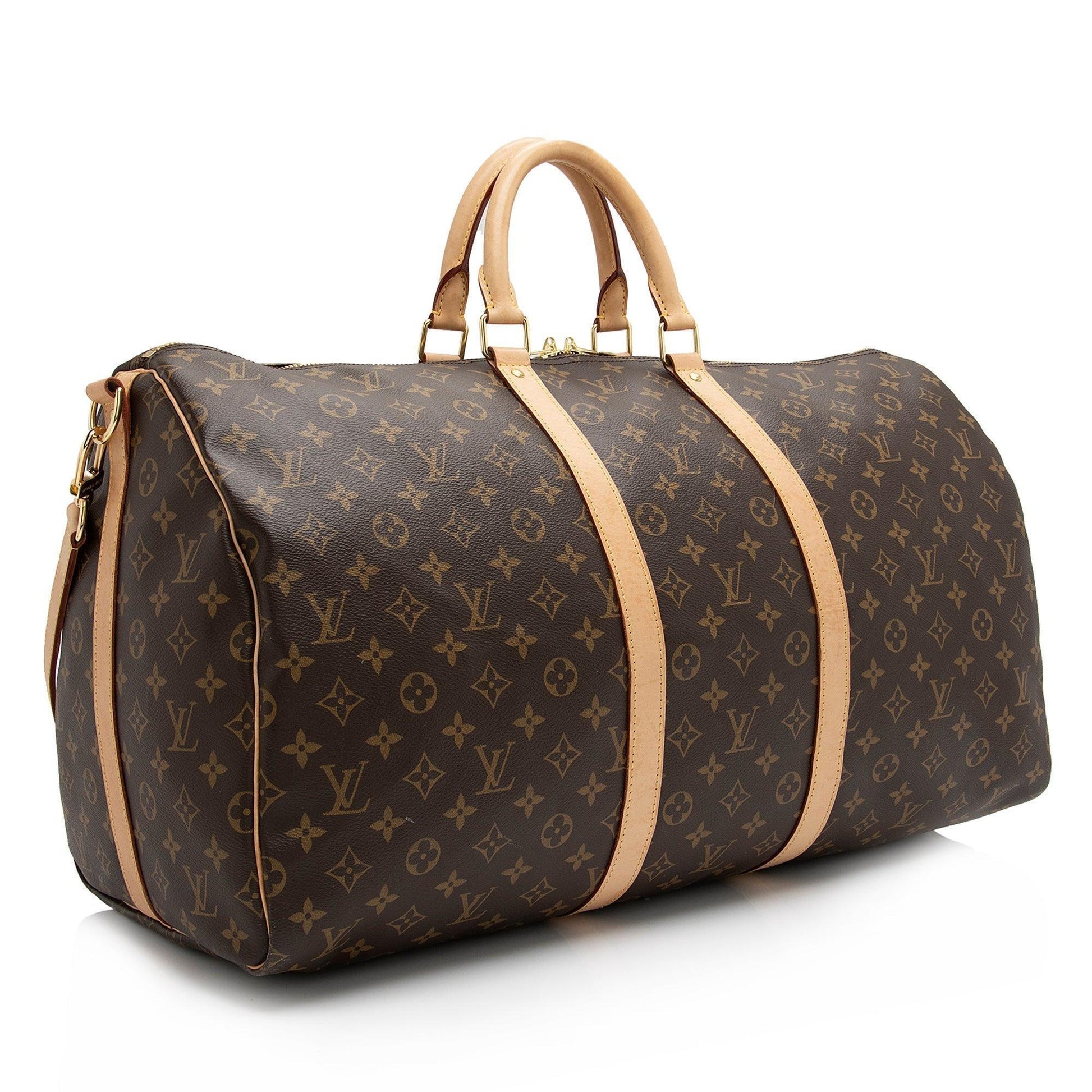 Louis Vuitton Vintage Monogram Canvas Keepall Bandouliere 50 Duffle Bag Makerluxe Bags