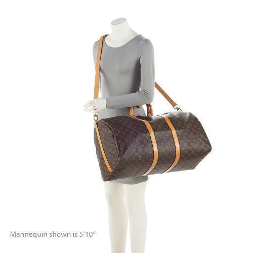 Louis Vuitton Vintage Monogram Canvas Keepall Bandouliere 50 Duffle Bag Makerluxe Bags