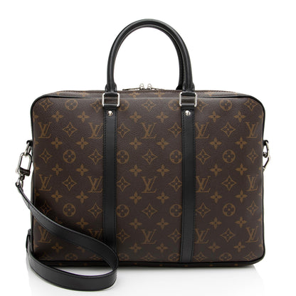 Louis Vuitton Monogram Canvas Porte Documents Voyage PM Messenger Bag Makerluxe Bags