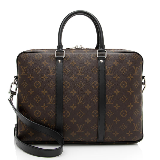 Louis Vuitton Monogram Canvas Porte Documents Voyage PM Messenger Bag Makerluxe Bags