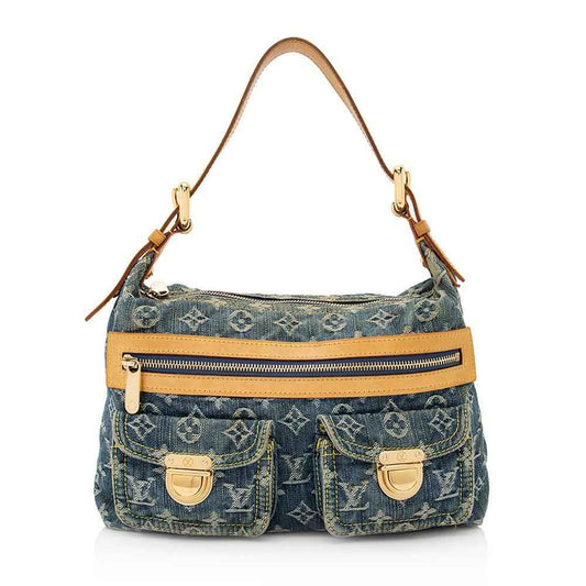 LV Monogram Denim Baggy PM Shoulder Bag
