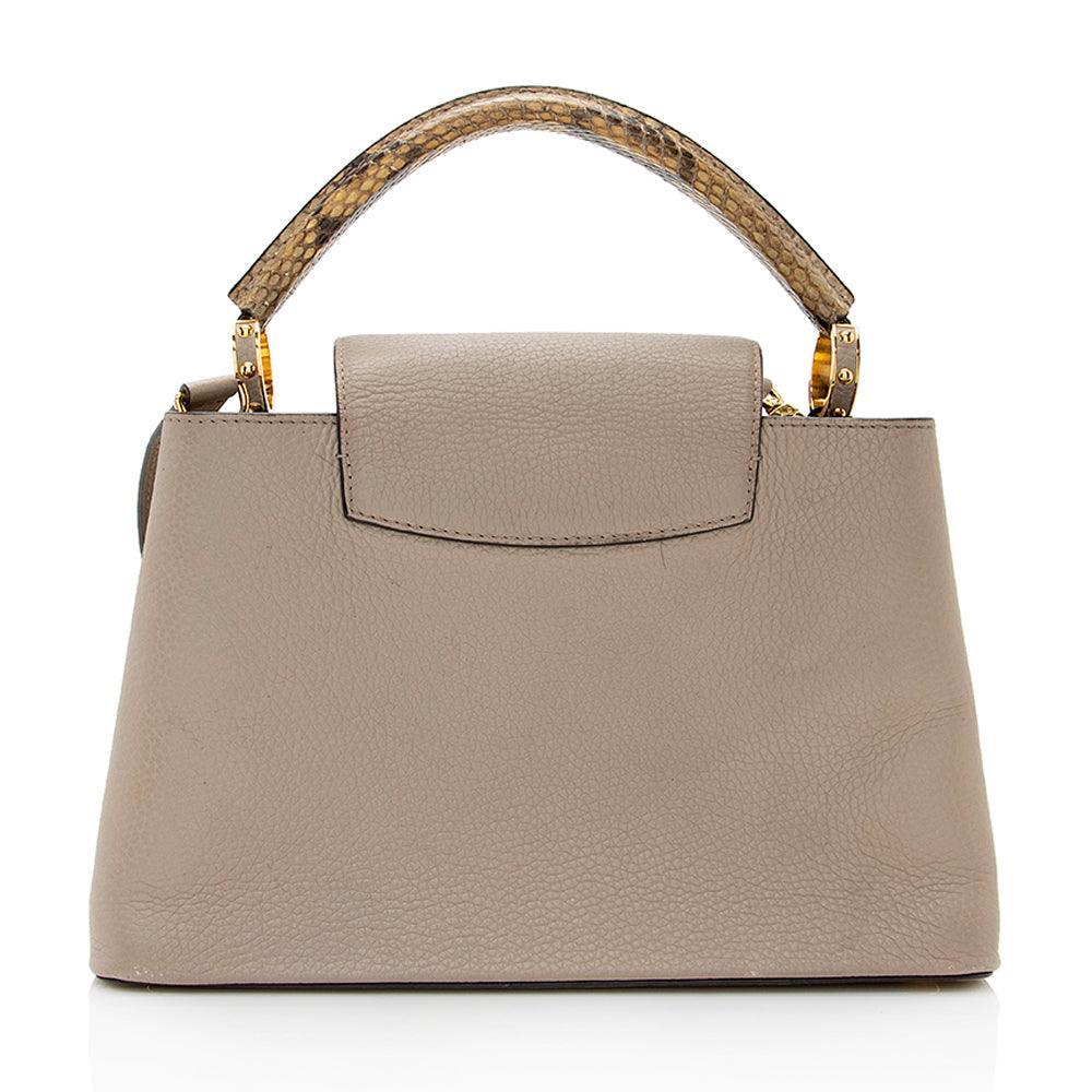 Louis Vuitton Taurillon Leather Python Capucines PM Bag Louis Vuitton