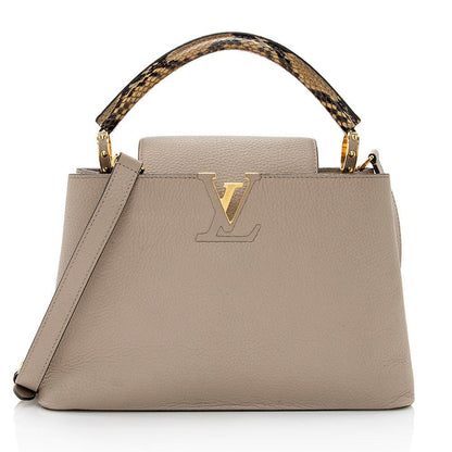 Louis Vuitton Taurillon Leather Python Capucines PM Bag Louis Vuitton