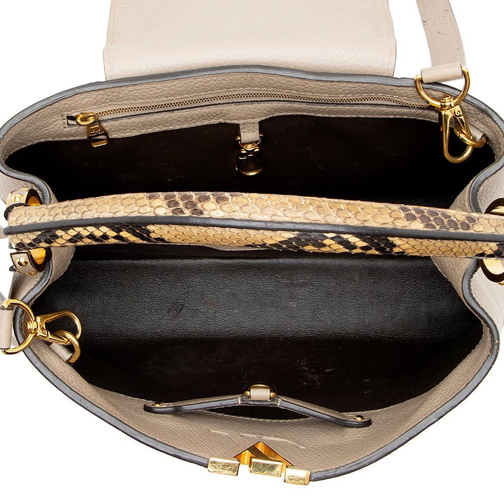 Louis Vuitton Taurillon Leather Python Capucines PM Bag Louis Vuitton