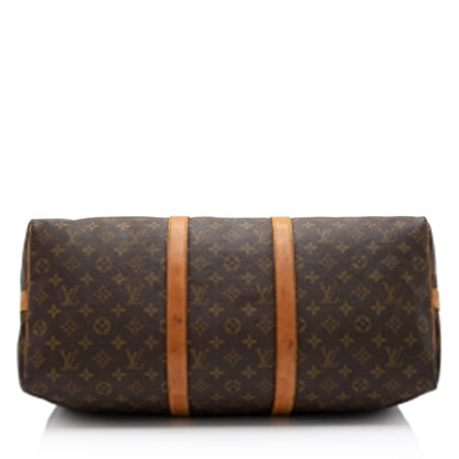Louis Vuitton Vintage Monogram Canvas Keepall Bandouliere 50 Duffle Bag Makersluxe